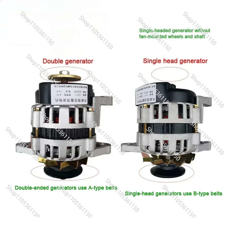 14/28V 2000W High-Power Generator for Tricycle Tractor 12V 24V Permanent Magnet DC Brushless Generator Small Copper Wire Package