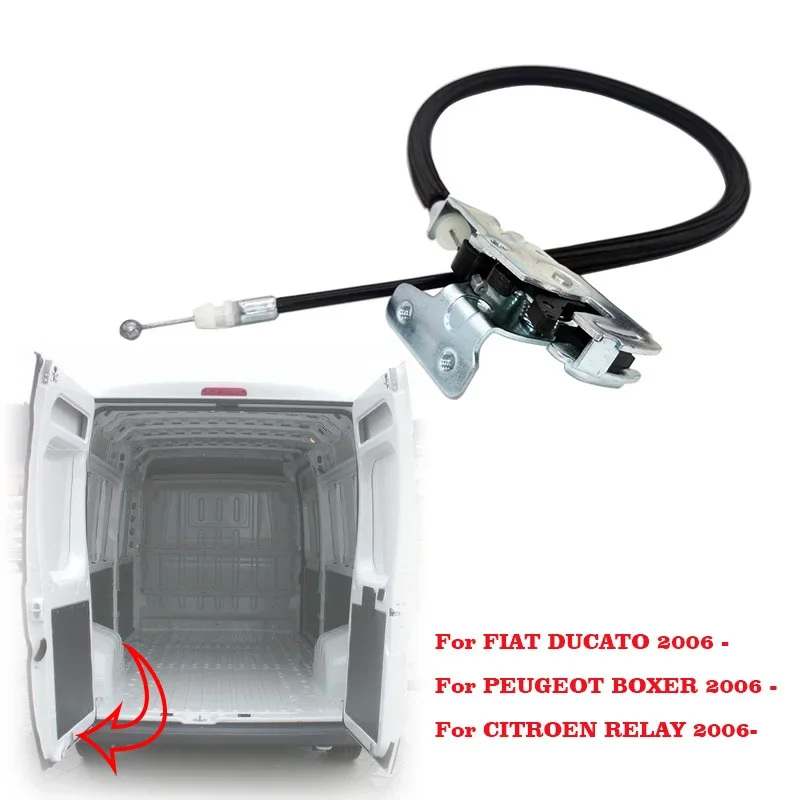 NEW REAR SWING-DOOR LOCK for Citroen Relay Fiat Ducato Peugeot Boxer Rear Lower Left Door Latch Lock Cable 2006 Onward