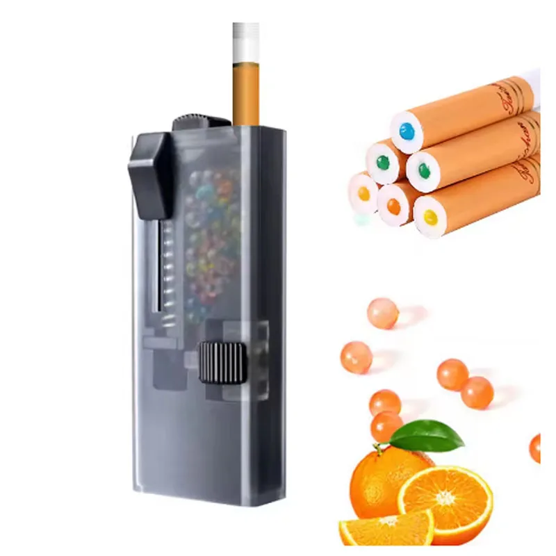 100PCS Cigarette Explosion Pops Beads DIY Pusher Box Mix Fruit Black Ice Mint Menthol Flavour Brush Ball For Smoking Holders