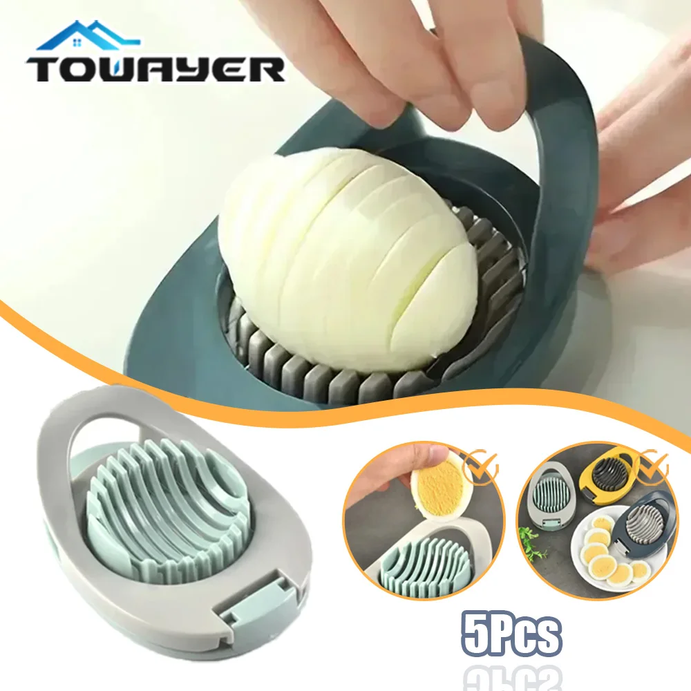 Multifunctional Cutter Stainless Steel Egg Cutter Kitchen Poached Egg Cutter Eco-friendly Aluminium Egg Cutterl Kitchen Cookwa