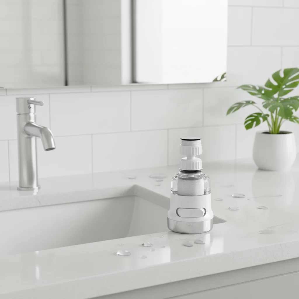 1pc Faucet Filter With 4pcs Replacement Cartridges 360° Rotation Six-Layer Filtration Multi-Purpose Kitchen Faucet Water Filter