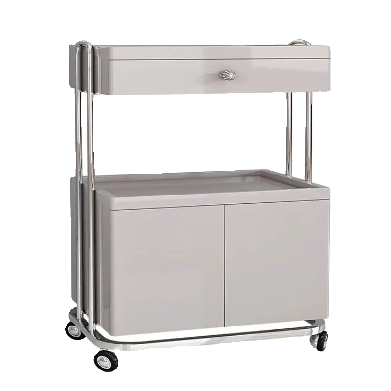 3-speed Trolley Aesthetic Trolleys With Ruedss Salon Car Support Auxiliarywagen mit rollwagen mit schubladenrollen Lashista Lash