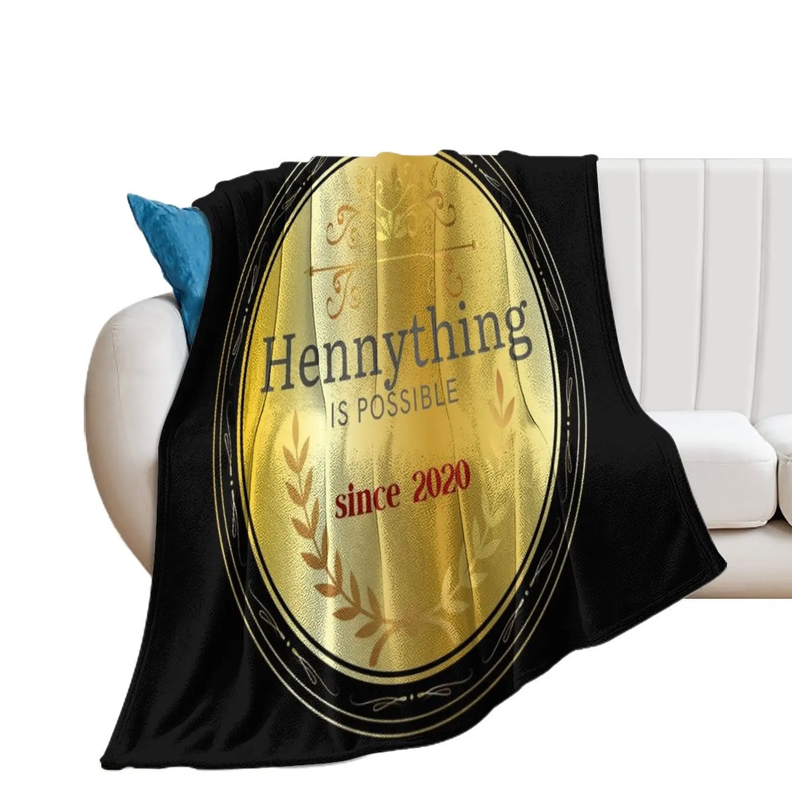 Medal For Hennything Is Possible Throw Blanket Furry Luxury Throw Camping Thins Blankets