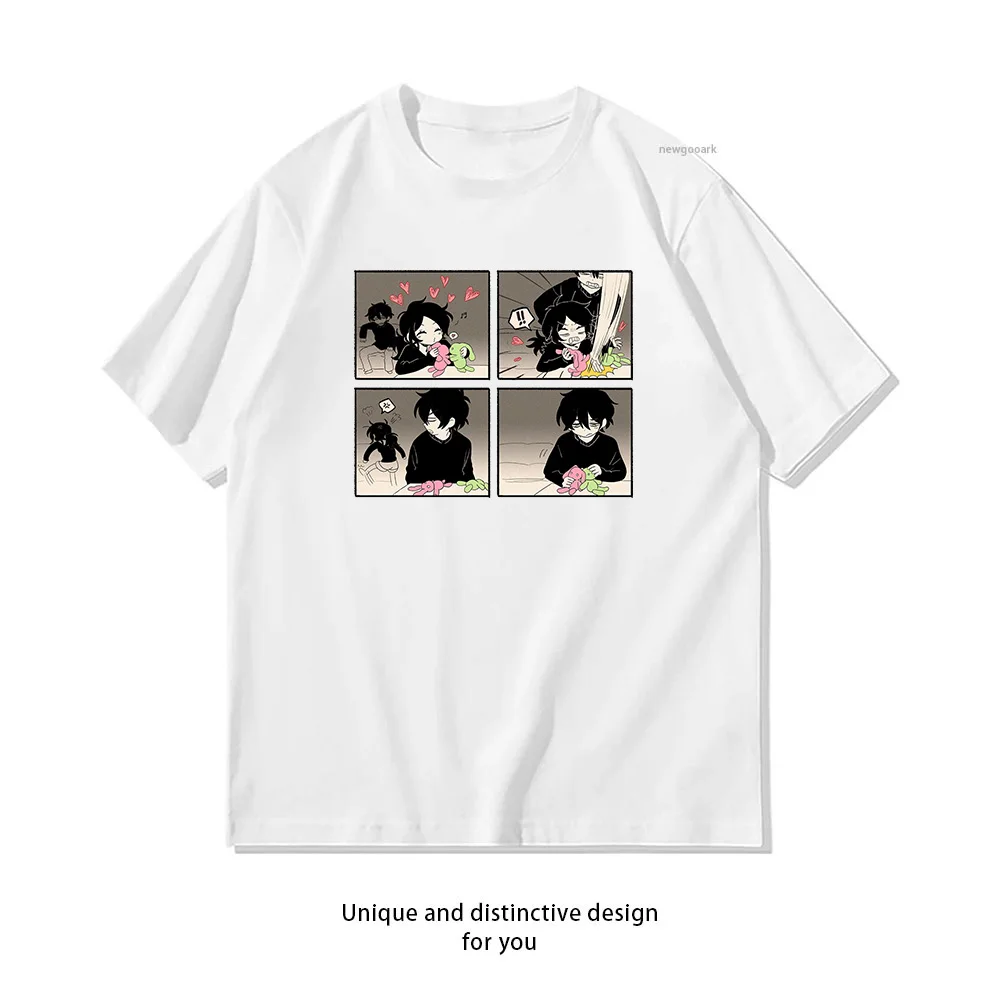 The Coffin of Andy and Leyley Andrew and Ashley 4-Panel Manga Aesthetic Anime Woman Men Sommer-Baumwoll-Grafik-T-Shirts