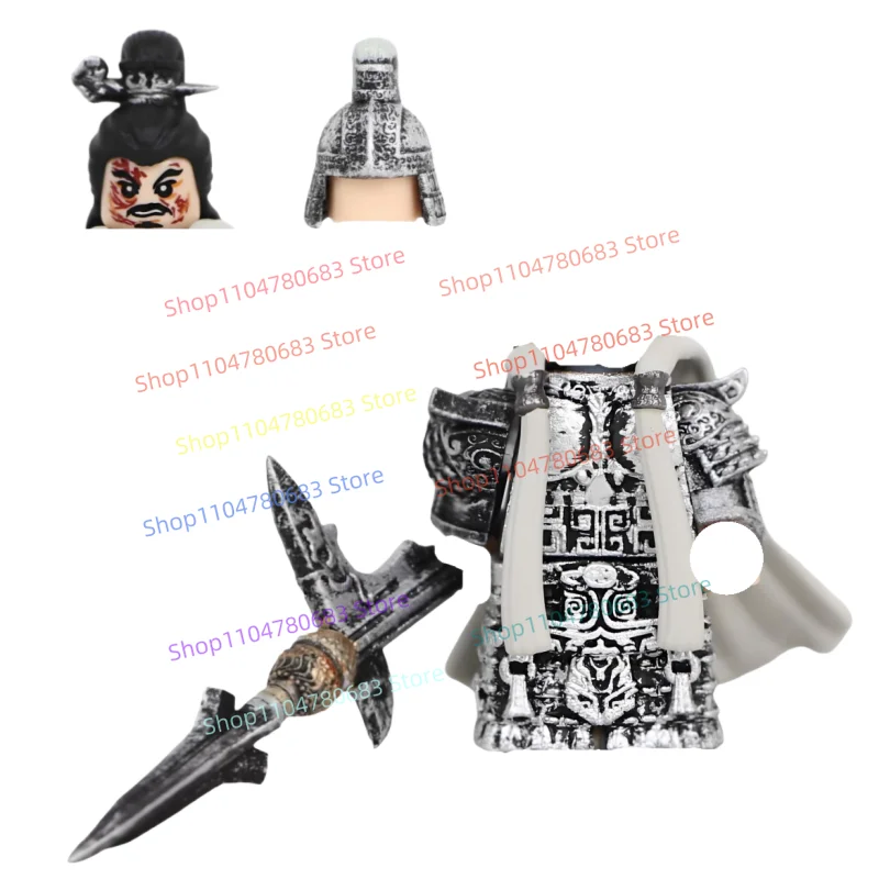 

MOC Building Blocks Mini Figure Three Kingdoms Xiang Yu Assembly Model Display Cartoon Anime Accessories Toy Holiday Gift