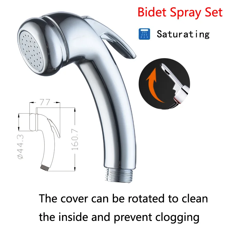 

Cross-border Spray Gun Woman Washer, Plastic Fully Electroplated Removable Toilet Significant Other Flushing Butt Toilet