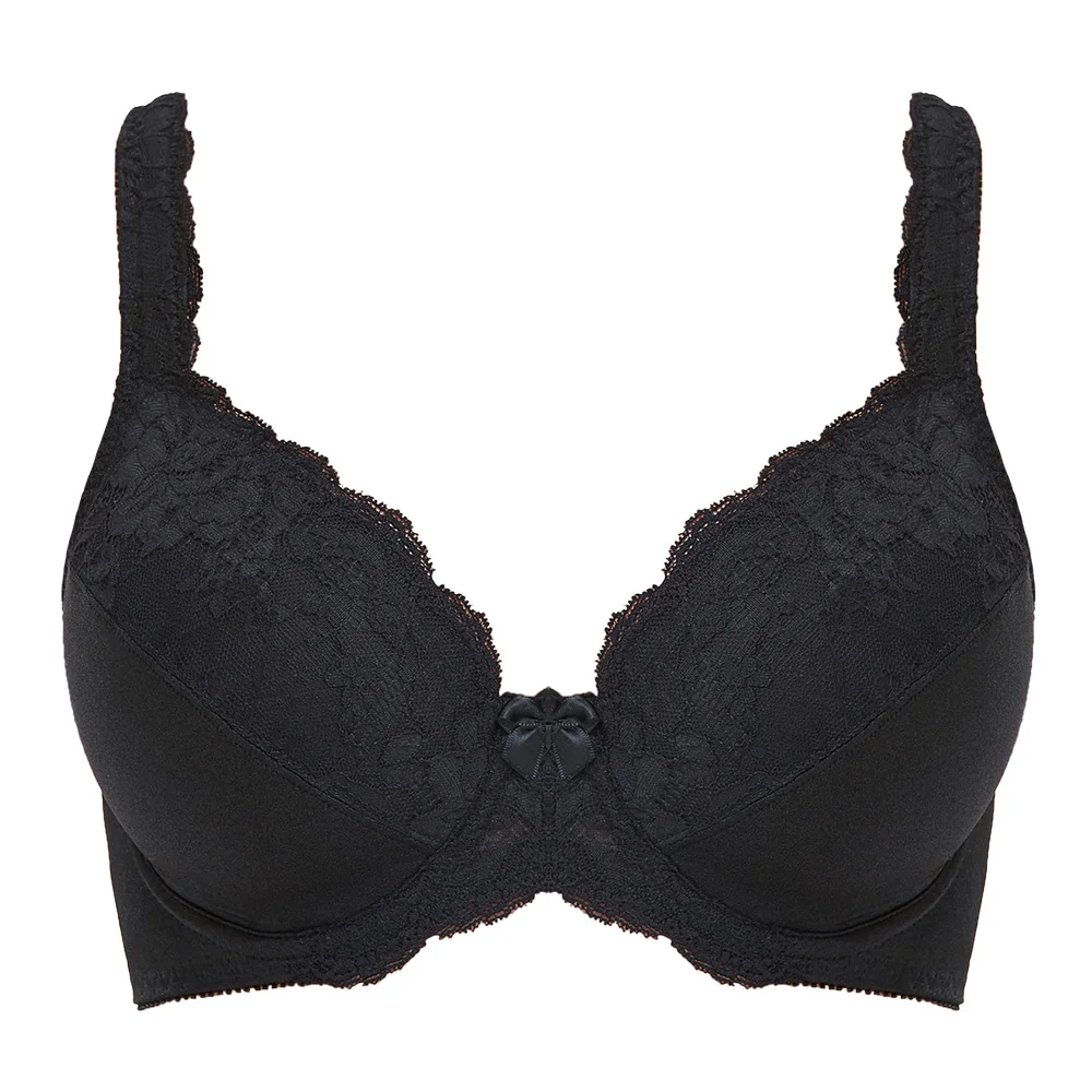 New Plus Size Bra For Women Sexy Lace Bras Unlined Full Coverage Thin Underwire Women Bra Lingerie Big Size C D E F G H I J Cup