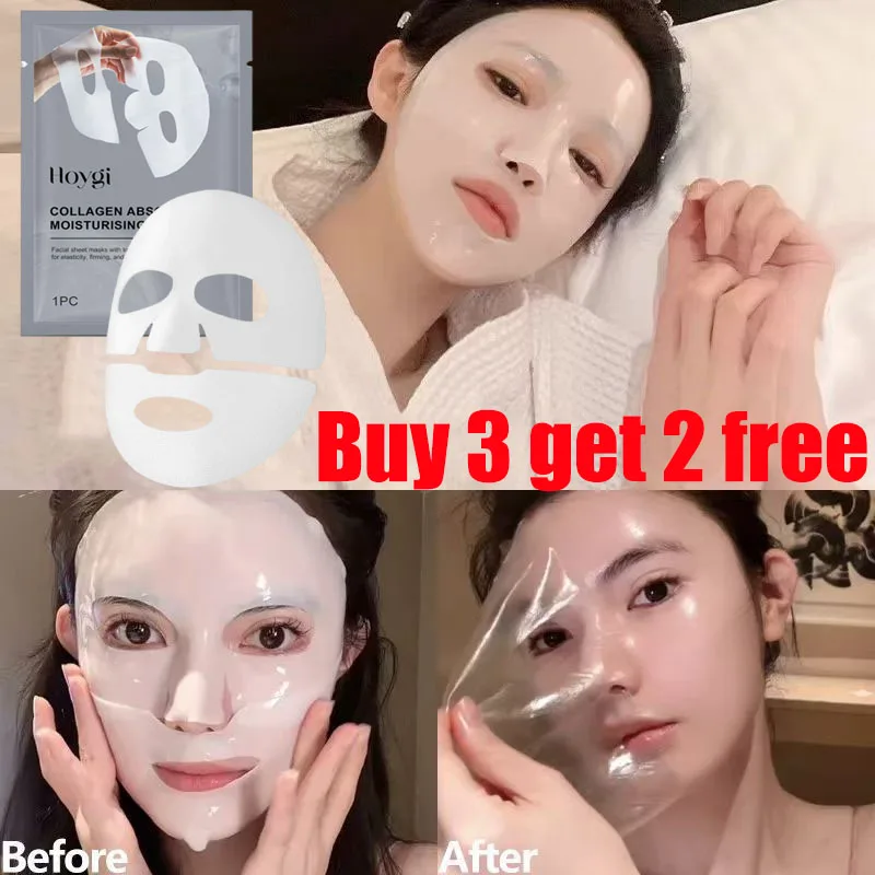 

Bio Collagen Brightening Mask Deep Hydrating Shrink Pores Overnight Mask Gentle Moisturizing Refreshing Women Facial Skin Care