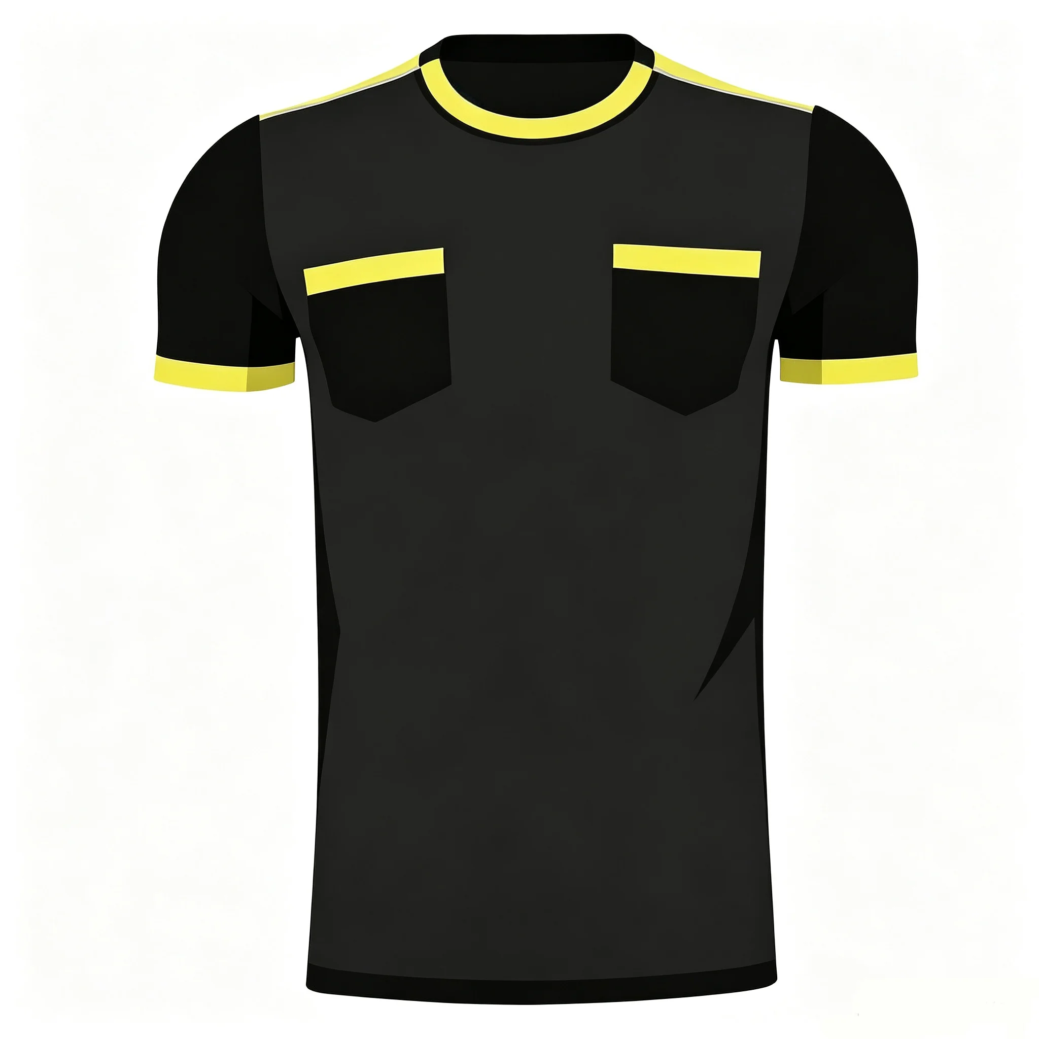 HERREN-FUSSBALLAUSRÜSTUNG – SCHIEDSrichter-BEKLEIDUNG – KURZÄRMELIGES SCHIEDSrichter-T-SHIRT (OHNE TASCHEN) SPORT-T-SHIRT FAMILIEN-/ELTERNSOHN-STIL – Detail 7