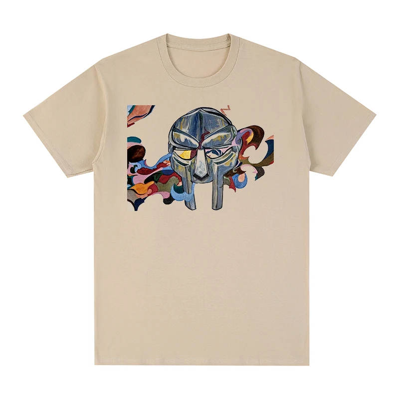 Mf madvillain-男性と女性のためのヴィンテージTシャツ,綿,金属,音楽,新しい