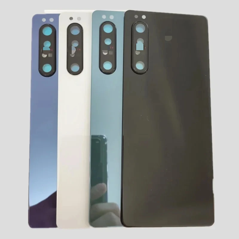 

Для Sony Xperia 1 II XQ-AT51 AT52 X1II стеклянная крышка батарейного отсека задняя дверная панель корпус с заменой объектива камеры