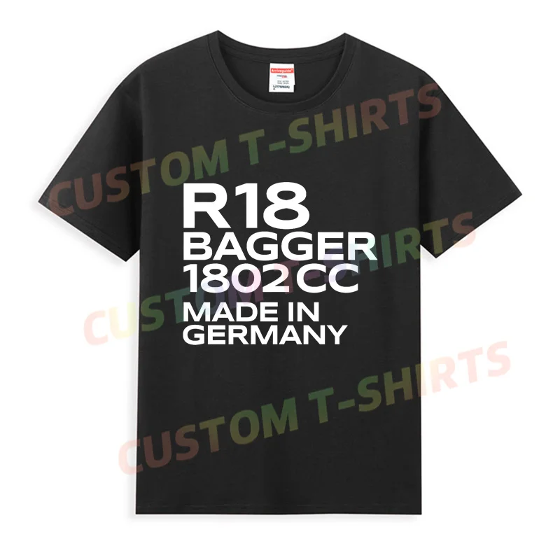 2024 Men T Shirt Casual BMW Inspiration R 18 Bagger T-shirt Graphic Oversized Sports Tops Comfortable Streetwear S-3XL Cool Tee