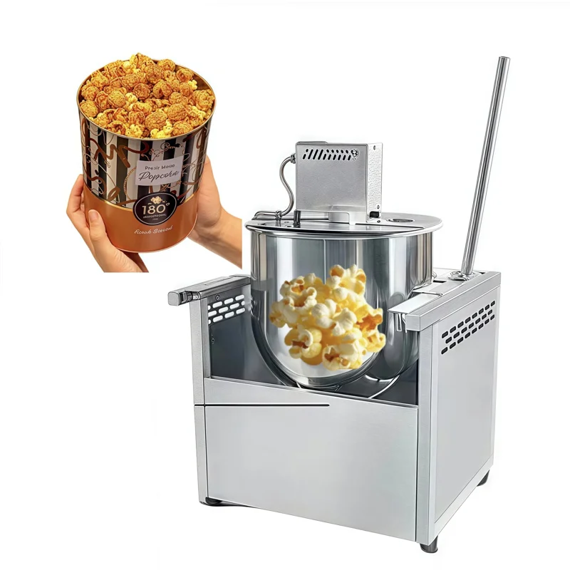 

Полуавтоматическая машина для приготовления попкорна с подогревом, с лопаткой для перемешивания и совком