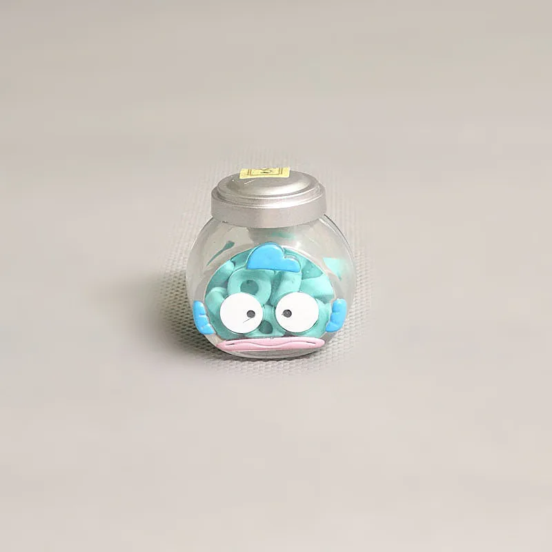 8 pçs kawaii loja de doces cinnamoroll kuromi hangyodon pompompurin figura de ação boneca brinquedos desktop decoração do carro presentes colecionáveis