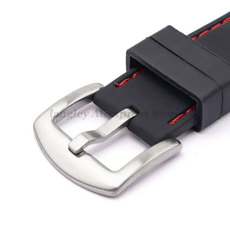 Силиконовый ремешок для часов Seiko, 20 мм, 22 мм, 24 мм, 26 мм, водонепроницаемый резиновый ремешок для часов, мужской спортивный универсальный браслет, умный браслет