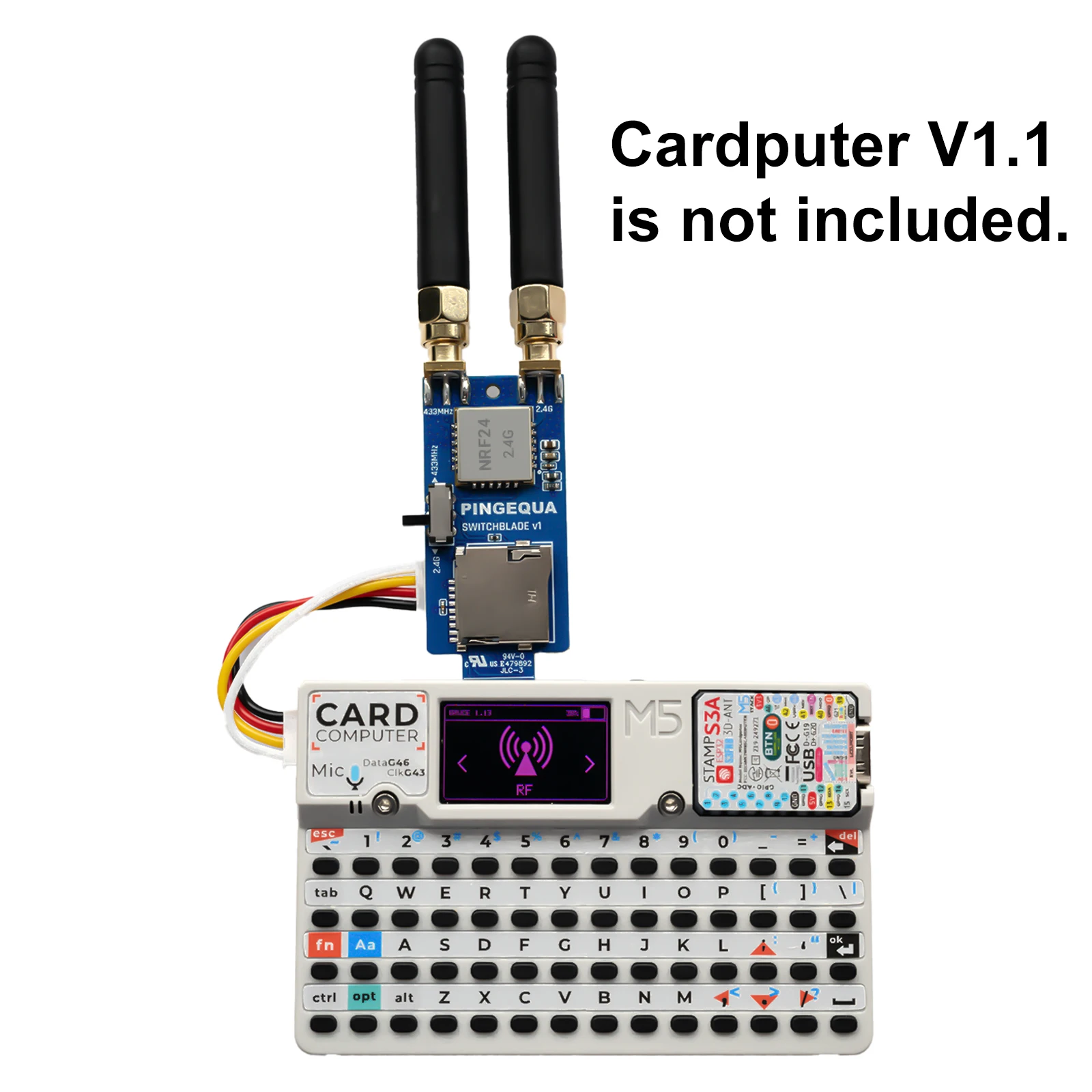 M5stack CardPuter CC1101 NRF24 - огляд і ціна Rf 433Mhz Module