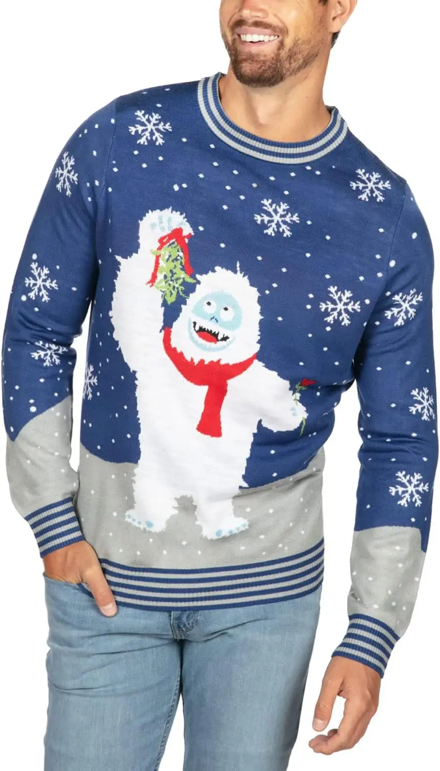 

2024 Новые мужские уродливые рождественские свитера Tipsy Elves — красочные и забавные мужские рождественские свитера — веселые праздничные пуловеры
