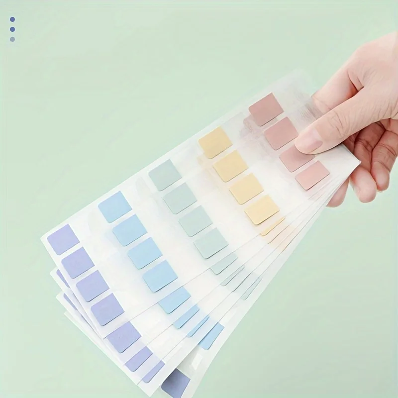 مجموعة علامات تبويب الفهرس اللاصق من DELI مكونة من 50-160 ورقة مع 3 أحجام علامات الصفحة لملفات أجهزة الكمبيوتر المحمولة واللوازم المدرسية المكتبية