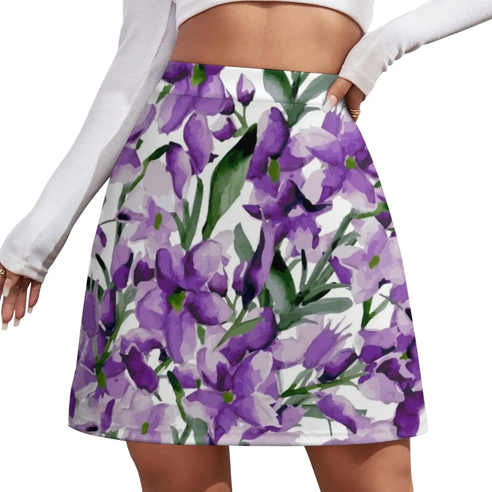 Lilac Mini Skirt korean skirt women's summer dress 2026 outfit korean style extreme mini dress Mini Skirt