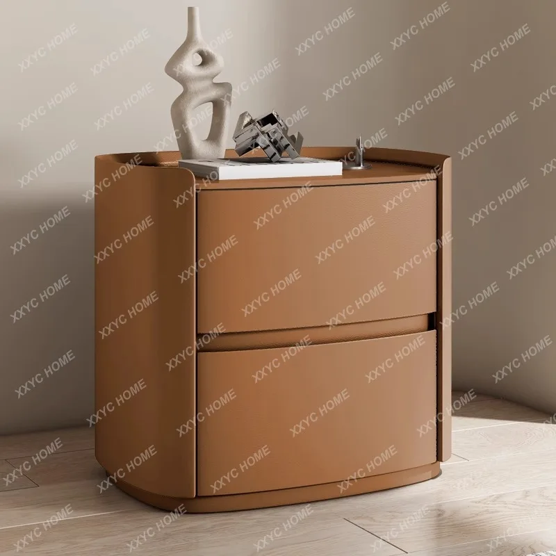 Mesita de noche Premium, 2 mesas de centro pequeñas, caja de almacenamiento creativa, alternativa, luz de lujo para el hogar y el dormitorio