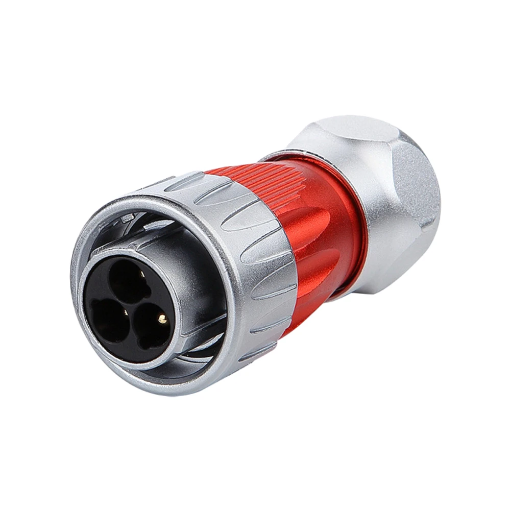 DH24 3 Pin Connector with IP68 Waterproof Rating and Metal Construction for Reliable For electrical Connections