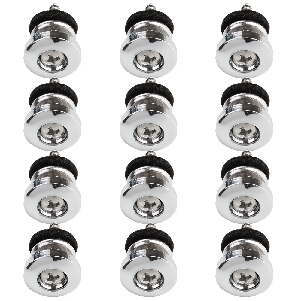 

12pcs Electric Guitar Strap Buttons Security Lock System Slip Resistant Durable Replacement For Bass Acoustic Ukulele Guitar