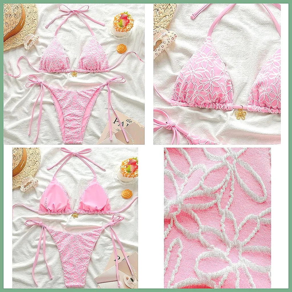 

Sexy Brazilian Bikini Set 2026 for Women, Push Up Bathing Suits for Beach & Pool Swimming (Characters: 74)