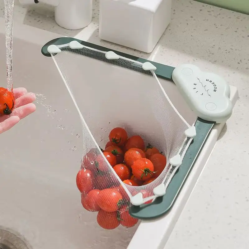 

Triangular Sink Filter Foldable Food Waste Strainer Mesh Multifunctional Disposable Residue Separation Hanging Bag Kitchen Tools