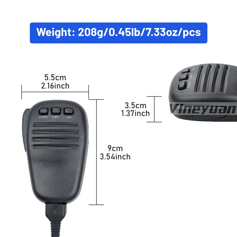 Microfone de alto-falante portátil para YAESU, MH-31A8J, radioamadorismo, FT-817, FT-857, FT-450, FT-891, FT-900, FT-857D, novo