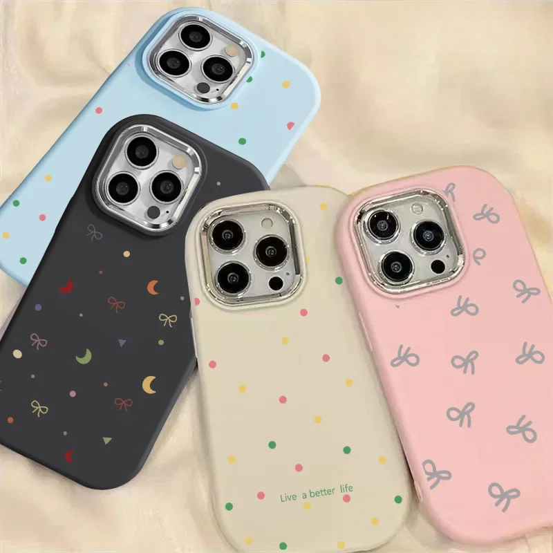 Чехол для iPhone 16e 16 Pro Max 11 15 12 14 13 Pro Max 16 Plus X XS XR 7 8 SE, чехол с разноцветными звездами Wave Point Fashion