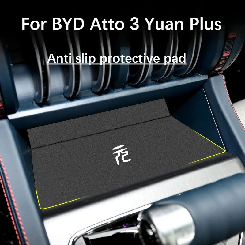 

Для BYD Atto 3 Yuan Plus 2022-2024 центральная консоль, коврик для чашки воды, коврик для дверного слота автомобиля, внутренняя модификация, пылезащитный