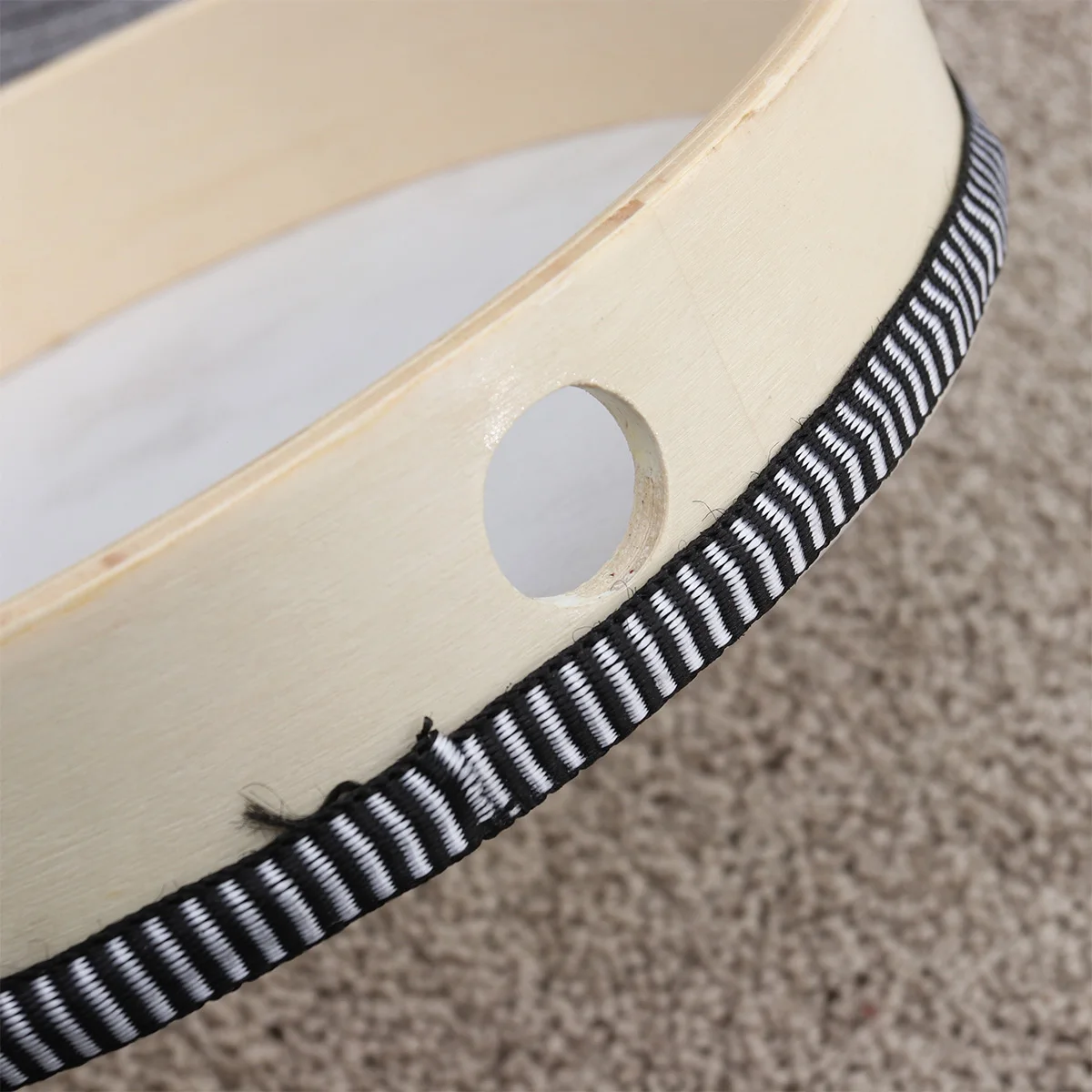 

Wooden Hand Drum Kids Tambourine Baby Toys Musical Instruments Wood Drum Promotes Dexterity Coordination Orff Teaching