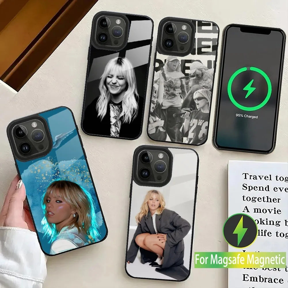 

Singer R-Renee Rapp Phone Case For iPhone 16,15,14,13,12,11,Plus,Pro,Max Mini Magsafe Magnetic Wireless Charging