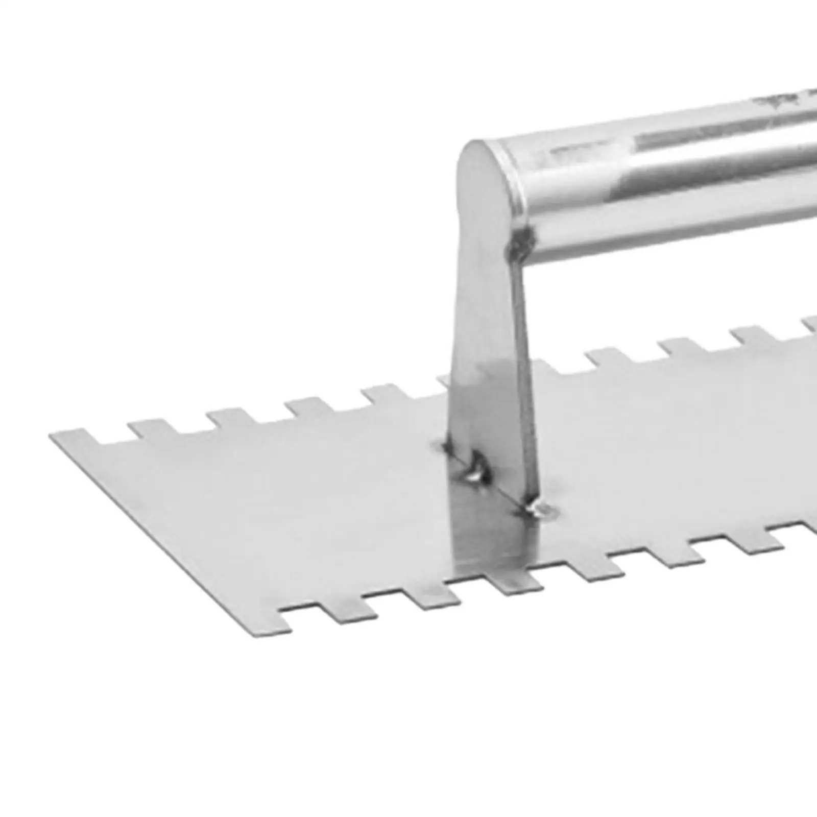Steel Plastering Trowel Notched Spatula with Teeth Grout Spreading Tools Handheld Drywall Trowel Handy Tool for Floor Tiling