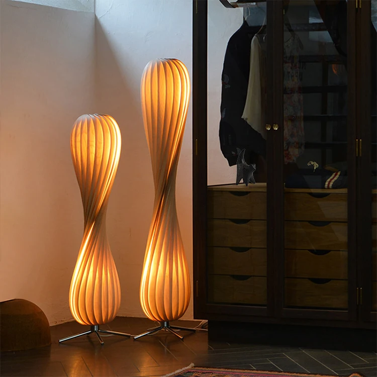 

LED Artistic Modeling Floor Lamp E27 Three-color Dimming Study Bedroom Living Room Hotel Decorative Lighting Floor Lamp