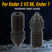 0.2/0.4/0.6/0.8/1.0mm Hardened Steel Nozzle For Ender 3 V3 SE Ender 7 Nozzles 3D Printer Parts Nozzle for Creality Ender 5 S1