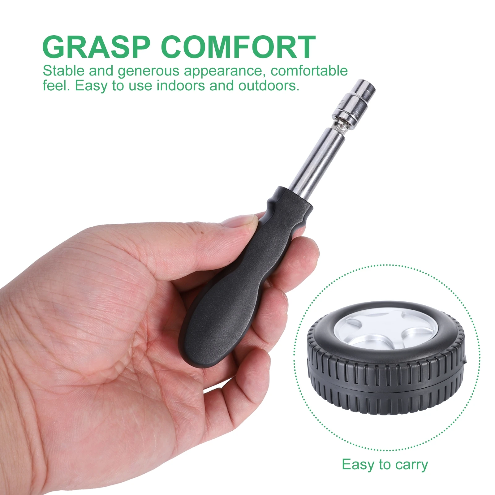 

1Set Multi-Function Tire Tool Kit Durable Creative Wheel Shape Case Household Hand Tool Box Repair Supplies Kit for Auto Repair