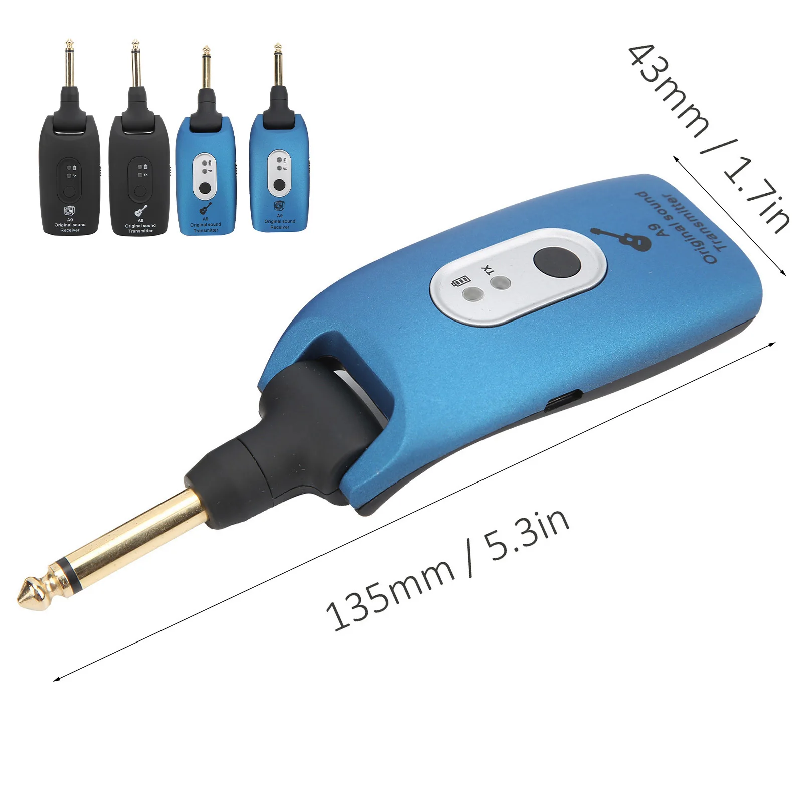 2.4GHz Wireless Guitar Receiver Guitar Transmitter Receiver Wireless System A9 2.4GHz USB Cable Musical Instrument Accessories view 4