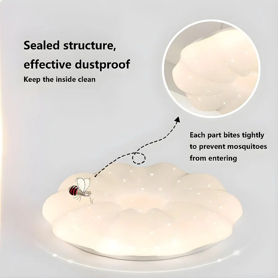 طفل سحابة ضوء السقف الحديثة LED غرفة نوم غرفة المعيشة الإضاءة الإبداعية الحضانة مصباح السقف الضوء الأبيض/3 ألوان تغيير الضوء