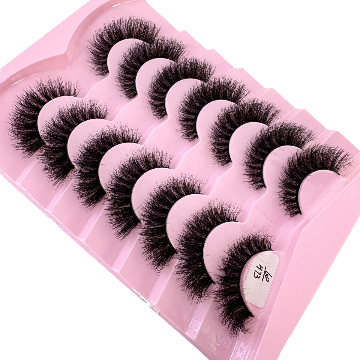 HBZGTLAD 7 pares de pestañas pestañas de visón 3D extensión de pestañas suaves gruesas y esponjosas pestañas postizas naturales maquillaje pestañas de visón