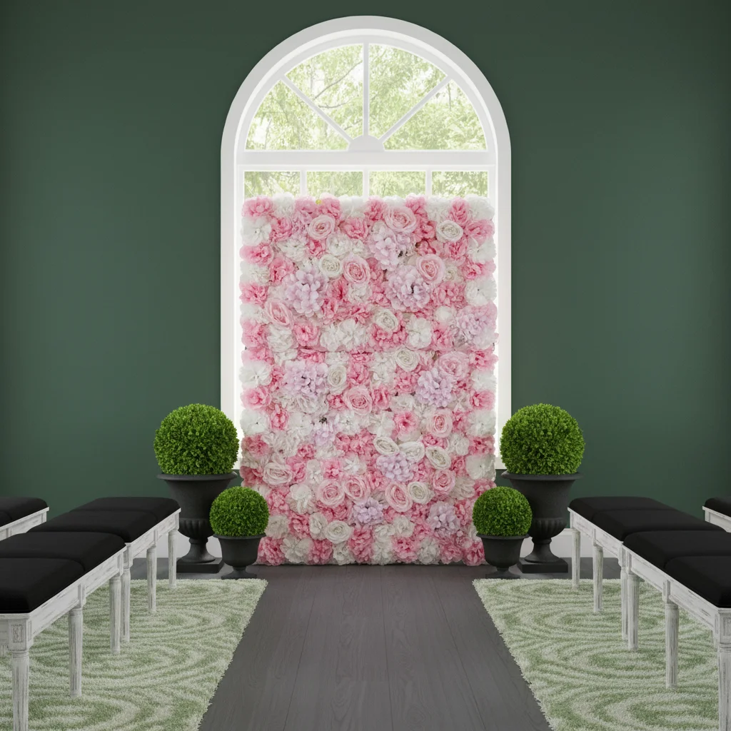 

6 шт. Искусственные розы для декора стен, панели из цветов, фон из искусственных роз для вечеринок, свадеб, девичников, украшения на открытом воздухе