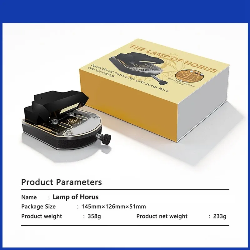 WORTHOWN-Quick Dismantling Lamp Flying Wire Clamp Tool For CPU Jump Wire Fixtures- High Temp Temperature Resistant Glass Design