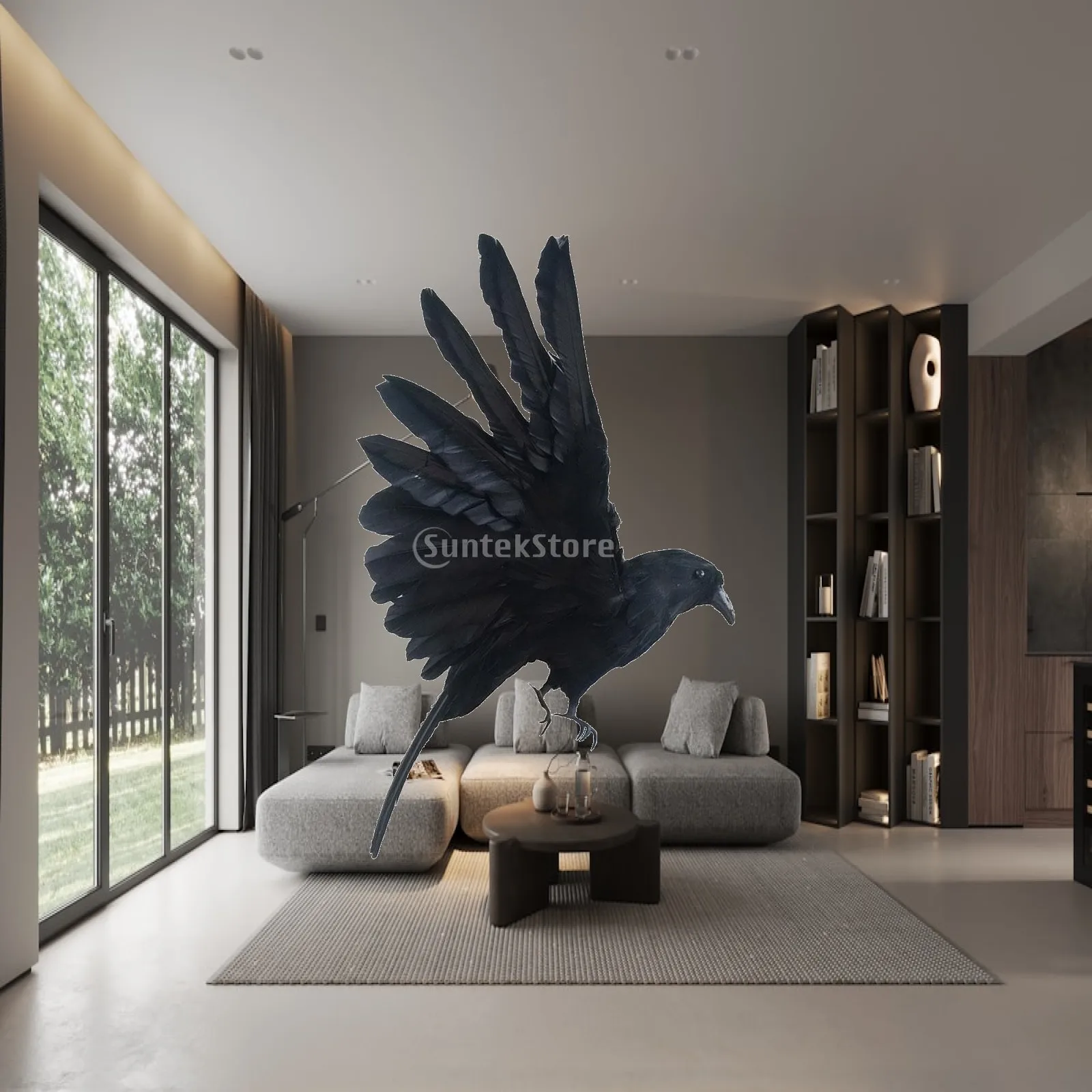 Fake Birds Realistic Feathered Decor Bird Ornament Home Garden Decoration for Wreaths Tree Branches and Events