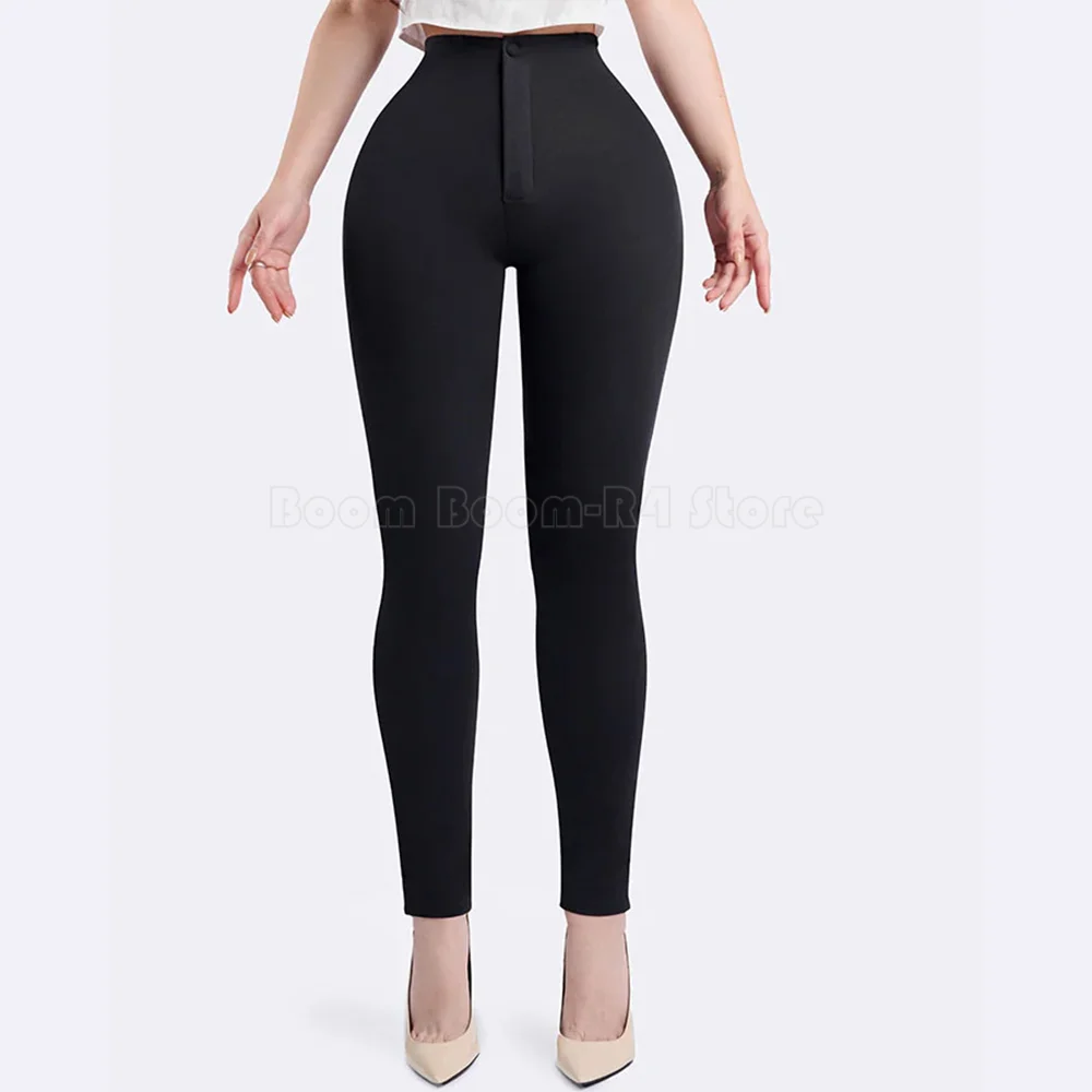 High Waisted Skinny Leg Pants for Women Tummy Control Push Up Butt Gym Pants Casual Leggings Yoga Soft Stretch Comfy Trousers - Image 3