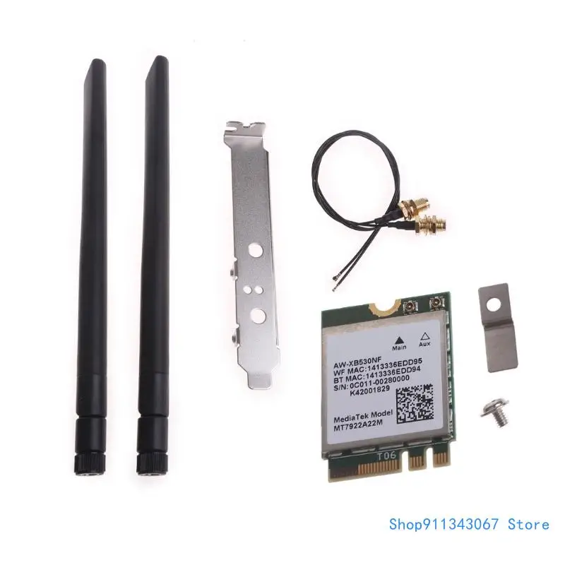 

5374Mbps WiFi 6E Wireless WiFi Adapters 5.2 RZ616 MT7922A22M Internal Computer NetworkCard for Desktop PC Drop shipping