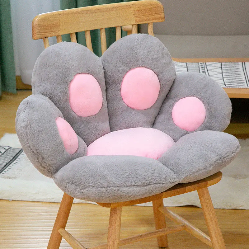 Animal Cat Paw Plush Toys 70x60cm Stuffed Doll Kawaii Anime Home Decoration Cushion Warm Footpad Mat Pillow Birthday Gift