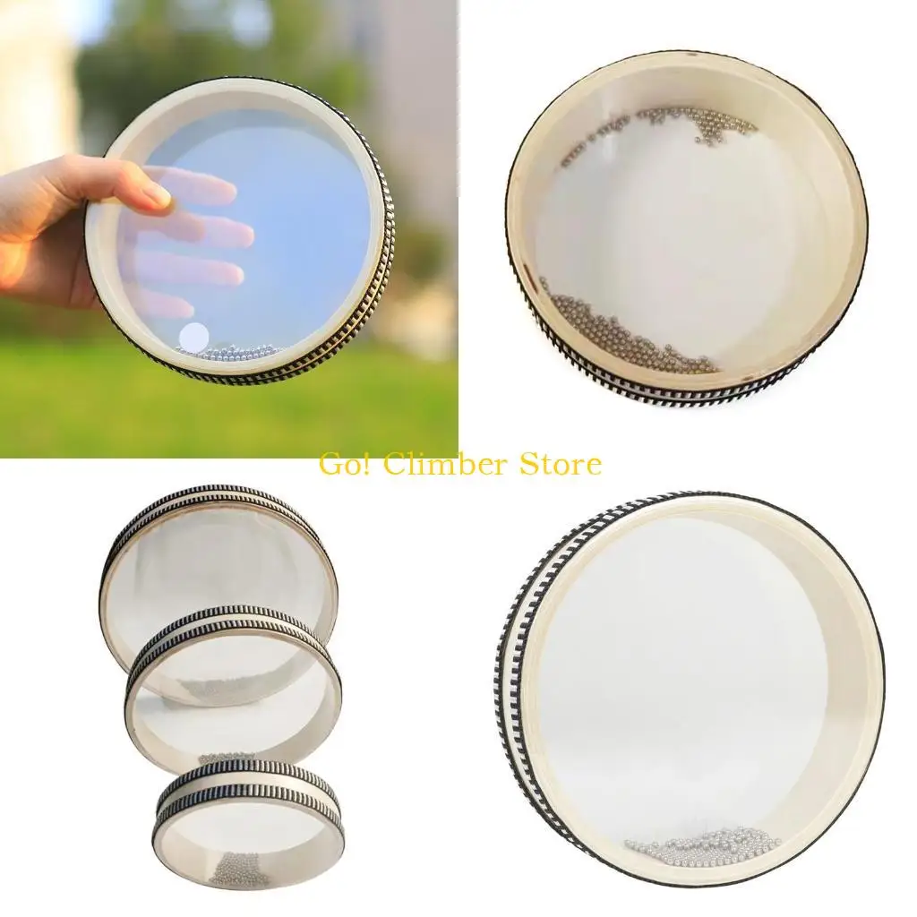 Tambor océano Q84C, tambor cuentas onda, sonido mar suave, música, regalo, herramienta Musical educativa sonido y
