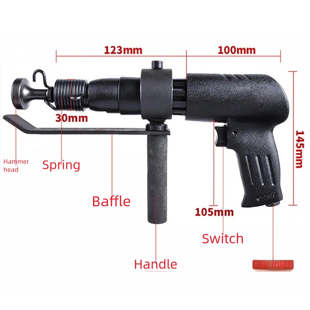 250 High-power Pneumatic Sewing Machine Ventilation Pipe Impact Air Hammer Iron Flap Machine Edge Sealing Machine