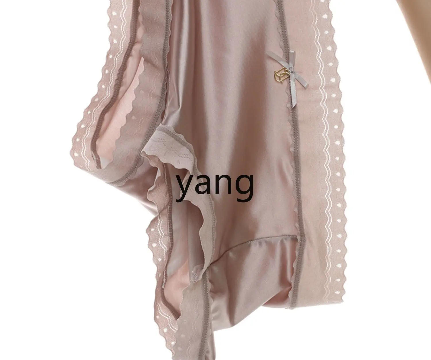 LMM lace panties women's mid-waist low-rise antibacterial bottom crotch comfortable briefs