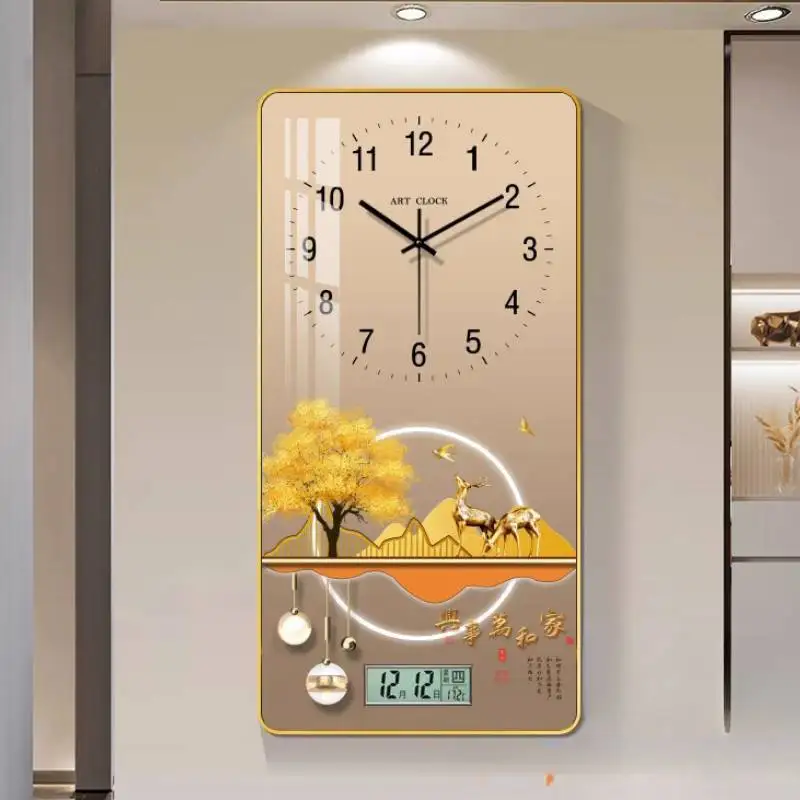 

Style Premium Wall Clock Gold Modern Upgrade Large Luxury Wall Clock Digital Design Cute Orologio Parete Living Room Decoration